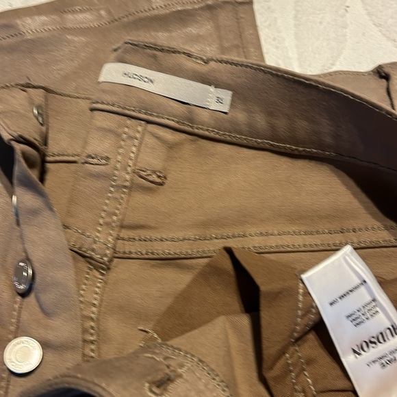 Hudson brown coated jeans size 31 - Picture 2 of 3